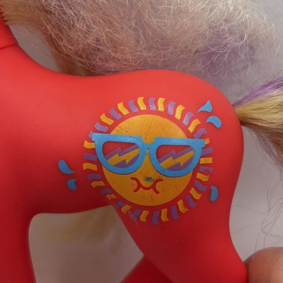 My Little Pony MLP G1 Sunsplasher Sundazzle 1988 Hasbro 80s Vintage - Picture 9 of 9